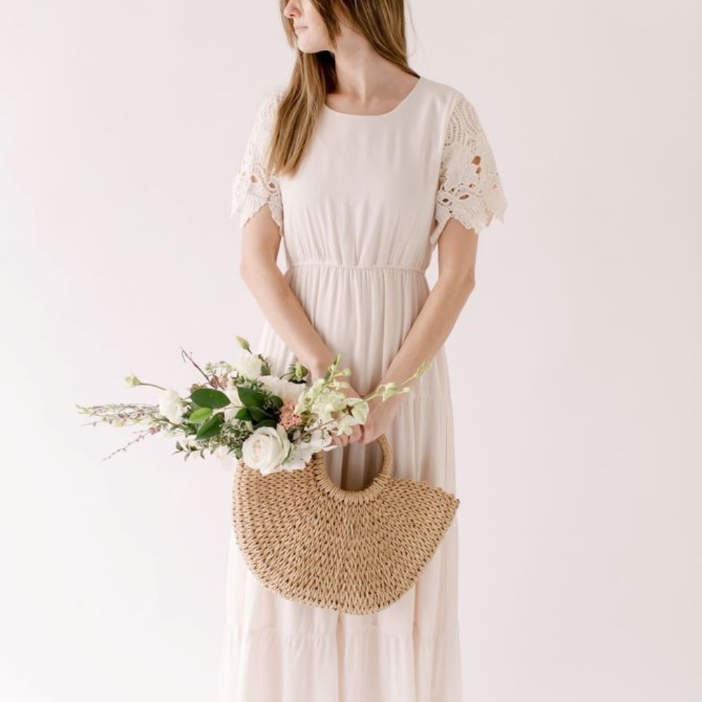 'Hope' Cream Maxi Dress